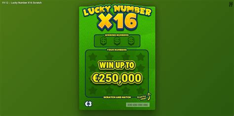 Lucky Number X16 Betway